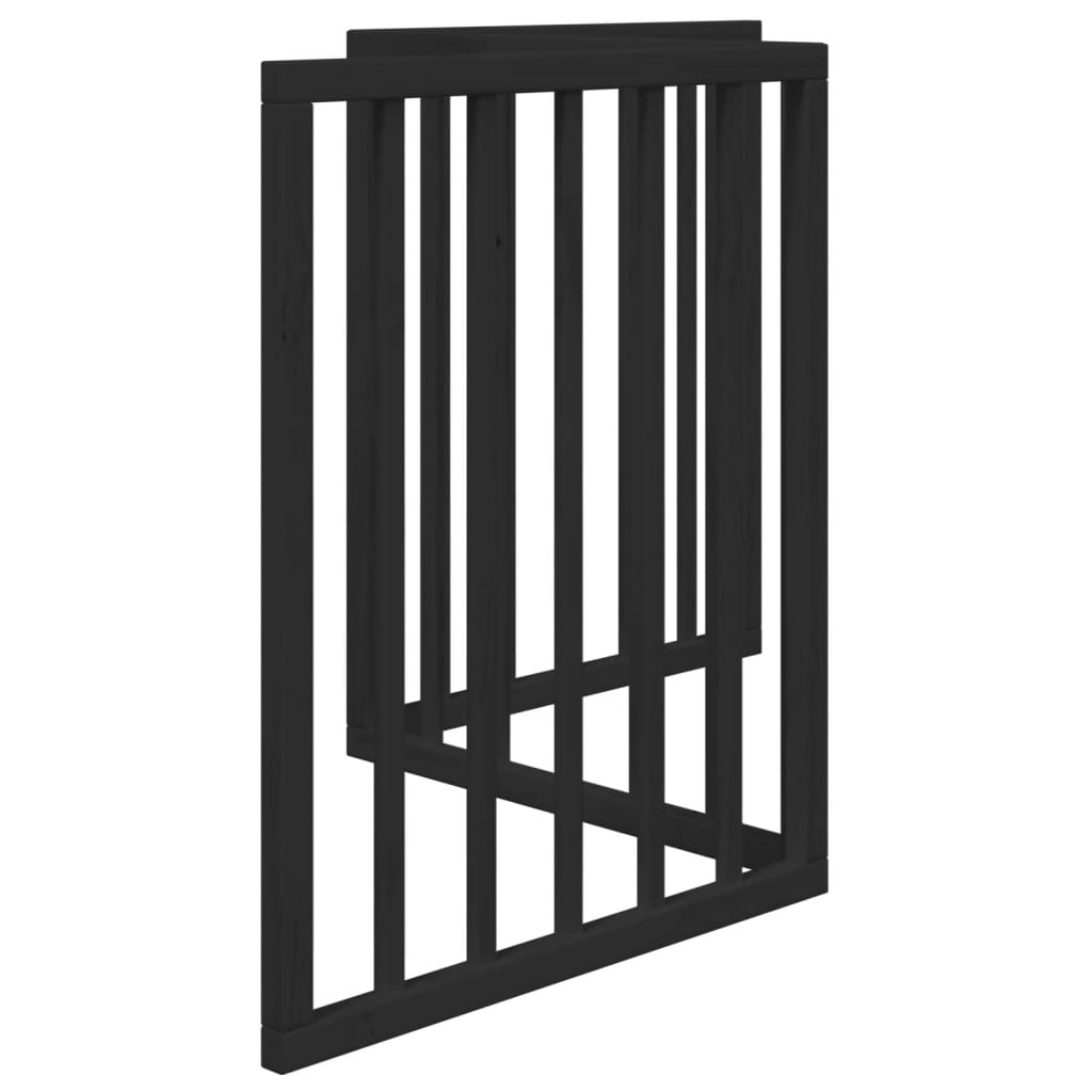 Hondenhek inklapbaar 3 panelen 150 cm populierenhout zwart is nu te koop bij PeponiXL, paradijselijk wonen!
