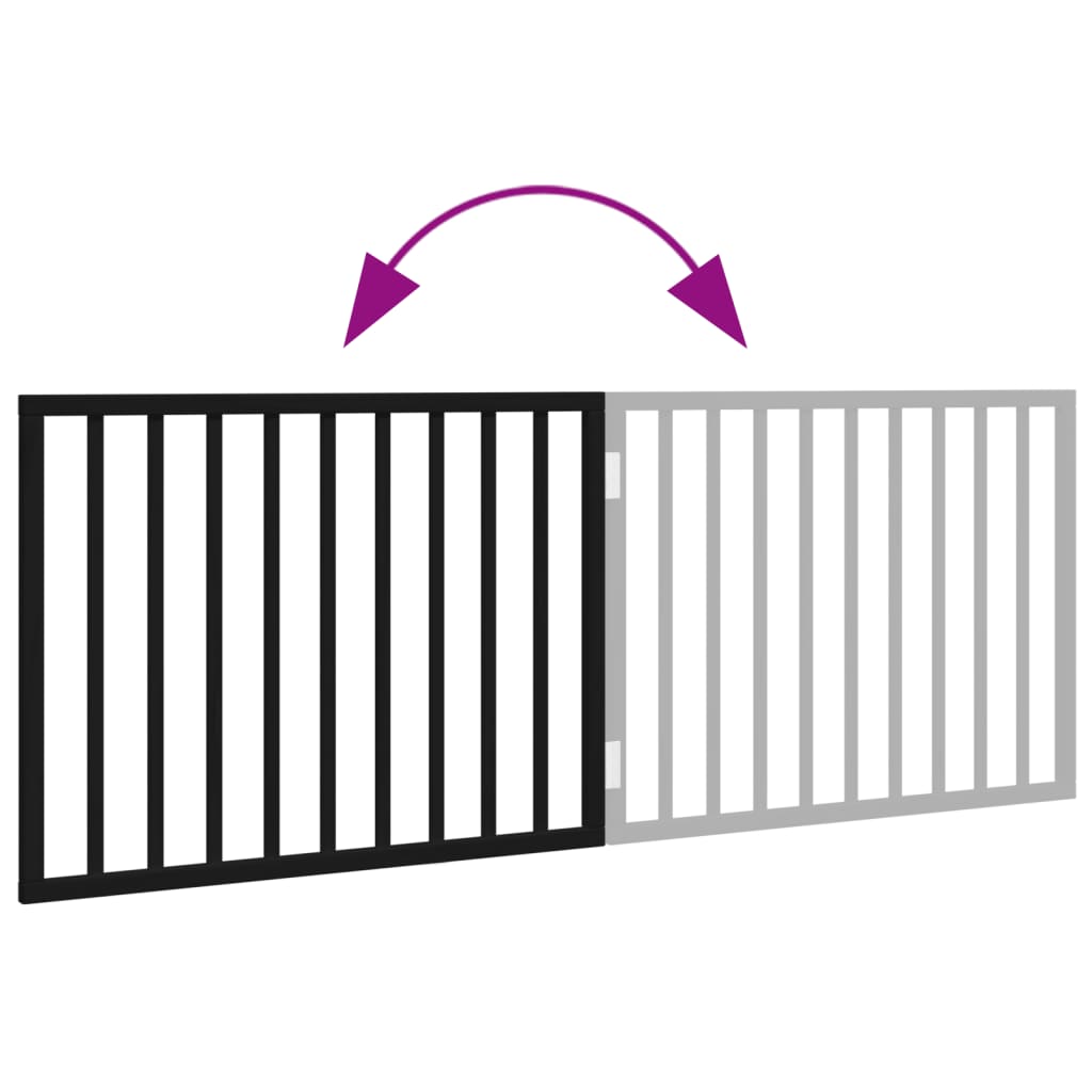 Hondenhek opvouwbaar 2 panelen zwart 160 cm populierenhout is nu te koop bij PeponiXL, paradijselijk wonen!