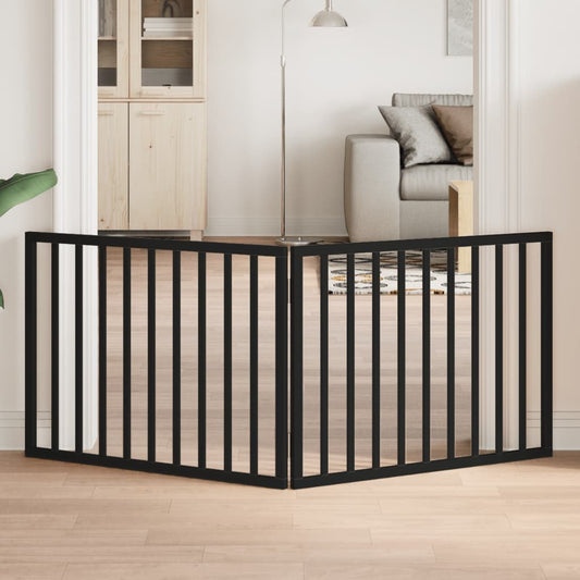 Hondenhek opvouwbaar 2 panelen zwart 160 cm populierenhout is nu te koop bij PeponiXL, paradijselijk wonen!