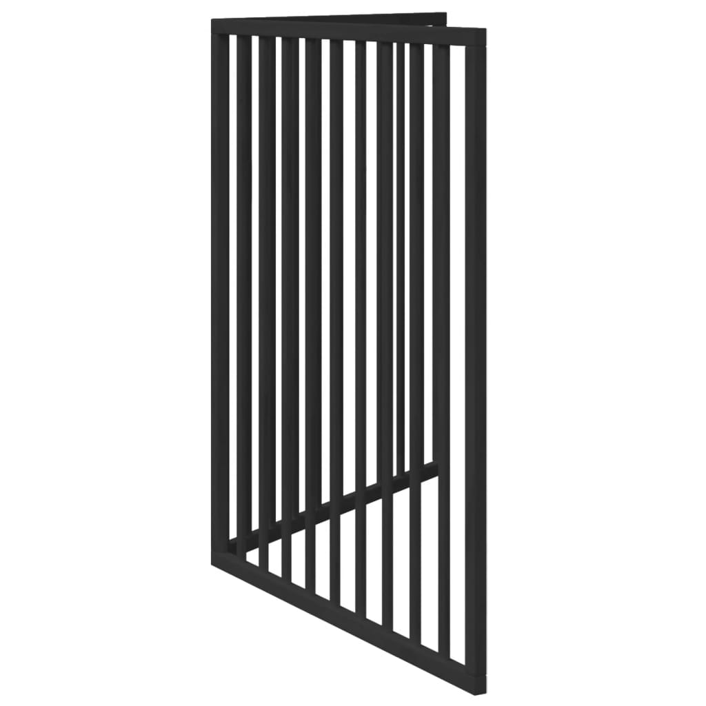 Hondenhek opvouwbaar 2 panelen zwart 160 cm populierenhout is nu te koop bij PeponiXL, paradijselijk wonen!