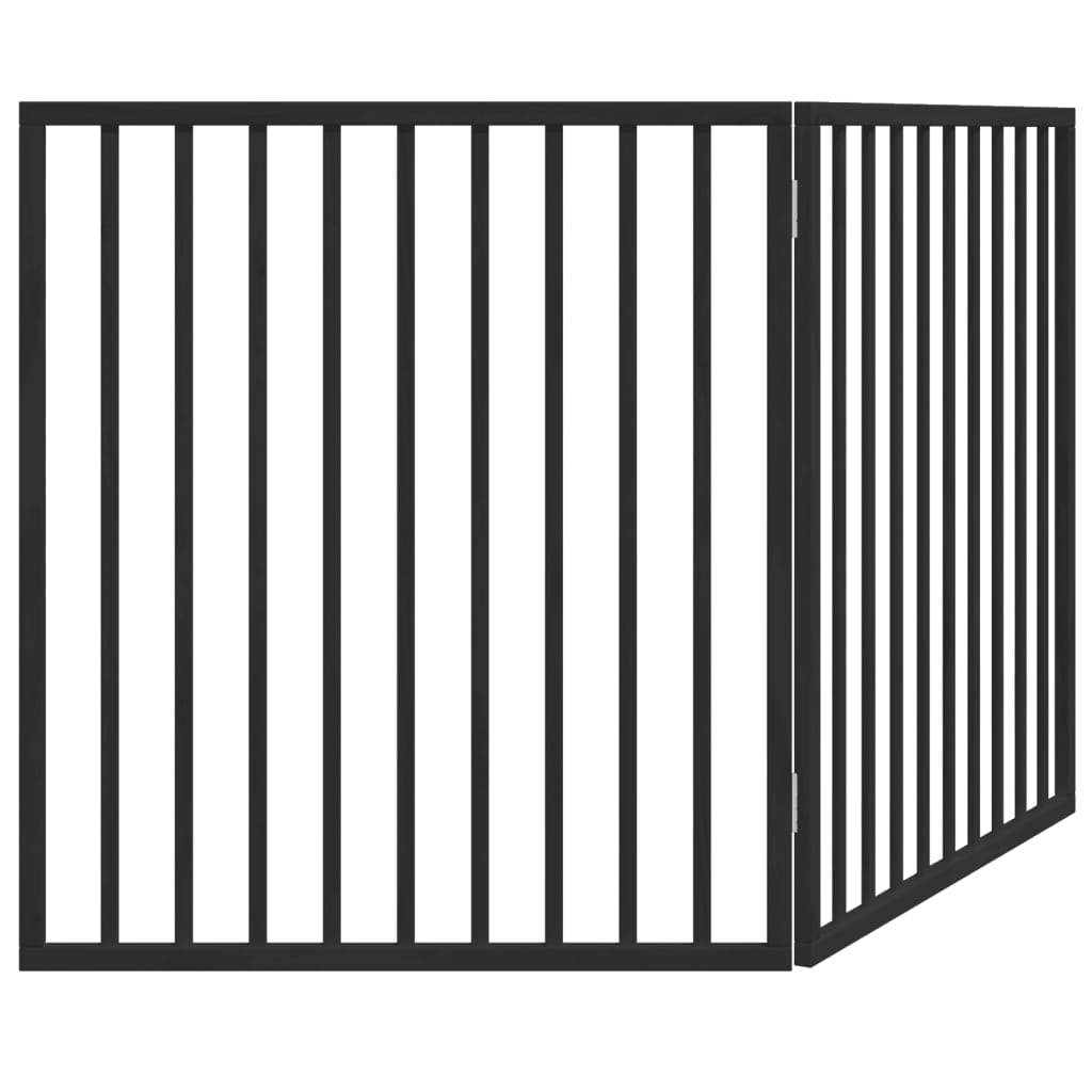 Hondenhek opvouwbaar 2 panelen zwart 160 cm populierenhout is nu te koop bij PeponiXL, paradijselijk wonen!