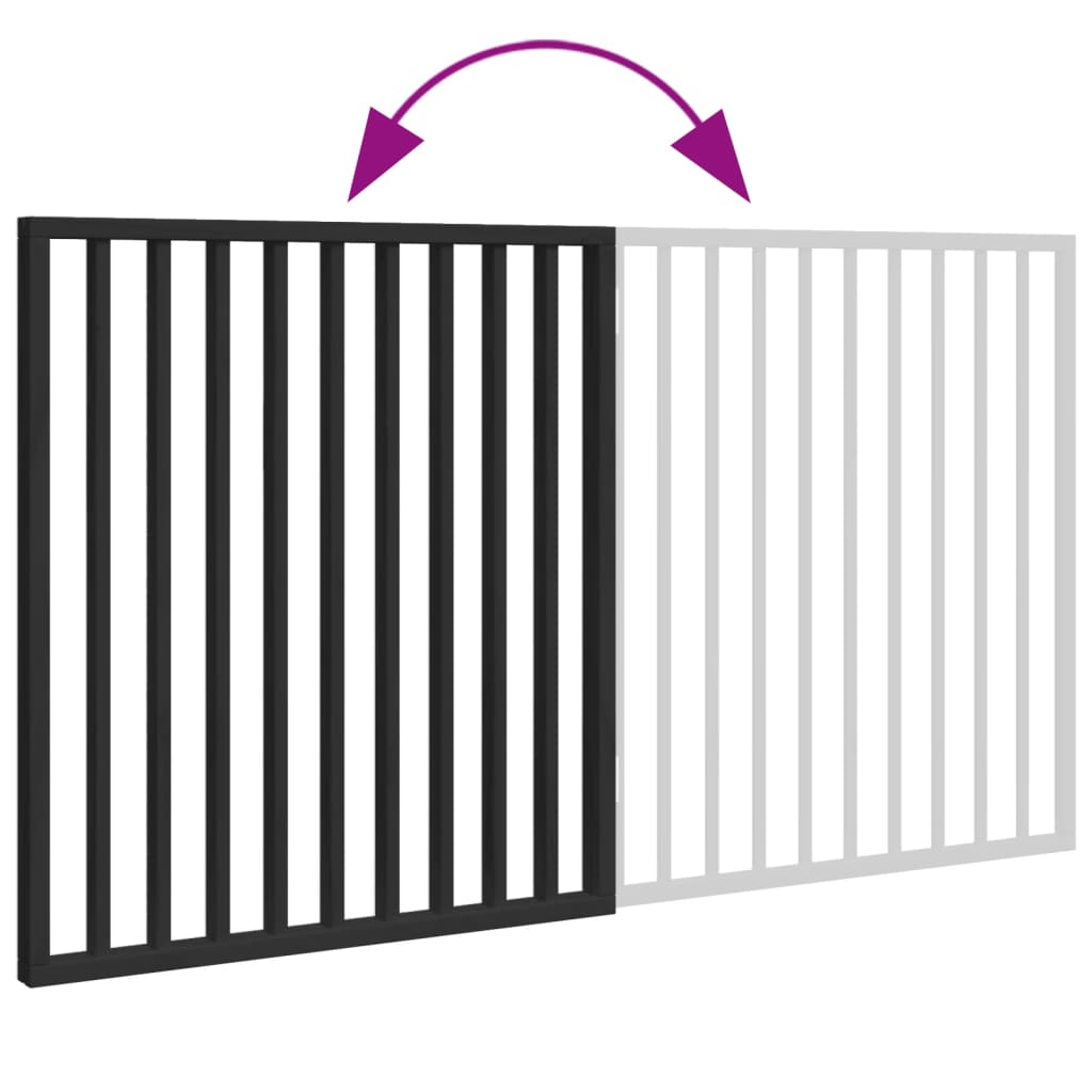 Hondenhek opvouwbaar 2 panelen zwart 160 cm populierenhout is nu te koop bij PeponiXL, paradijselijk wonen!