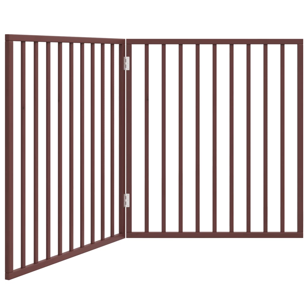 Hondenhek inklapbaar 2 panelen 160 cm populierenhout bruin is nu te koop bij PeponiXL, paradijselijk wonen!