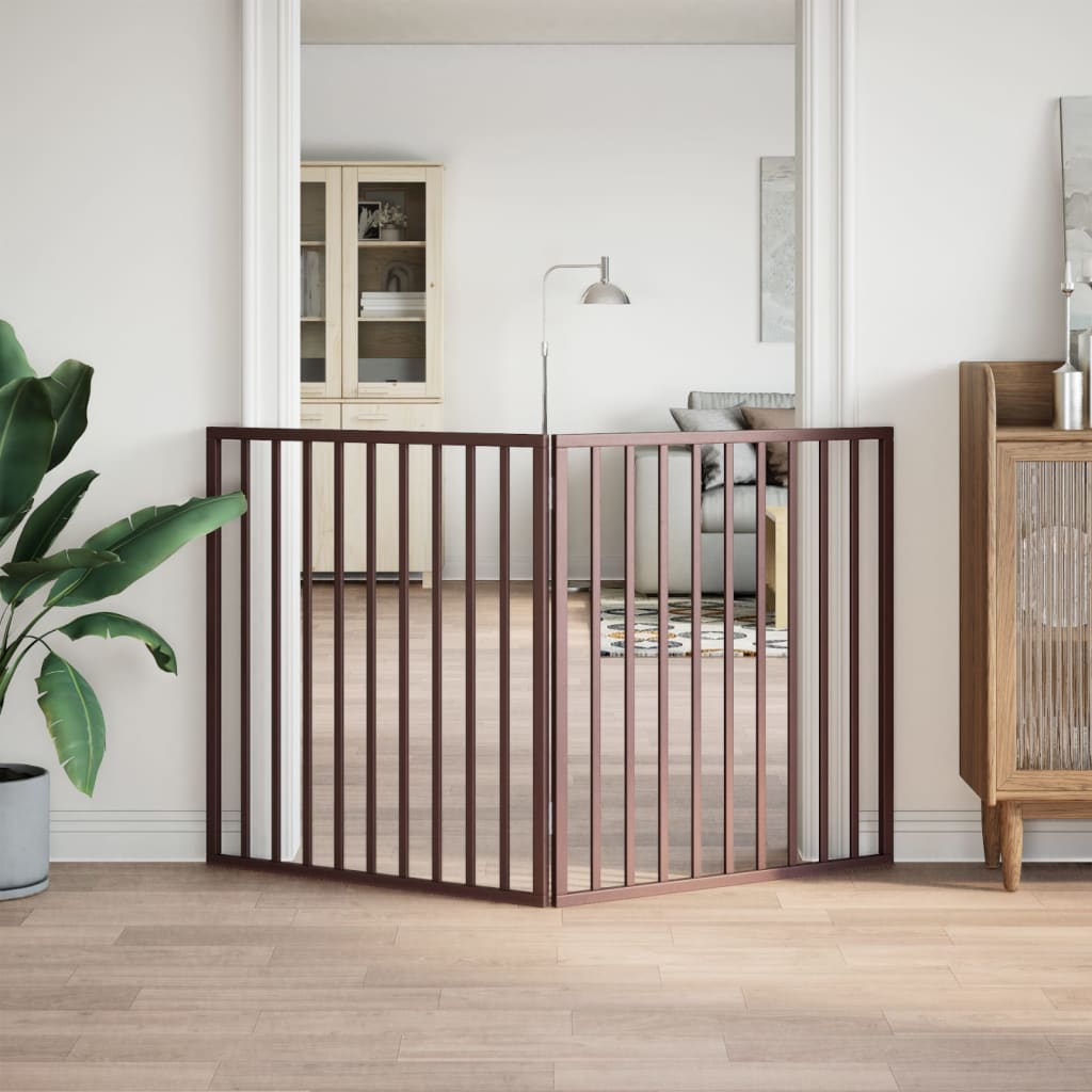 Hondenhek inklapbaar 2 panelen 160 cm populierenhout bruin is nu te koop bij PeponiXL, paradijselijk wonen!