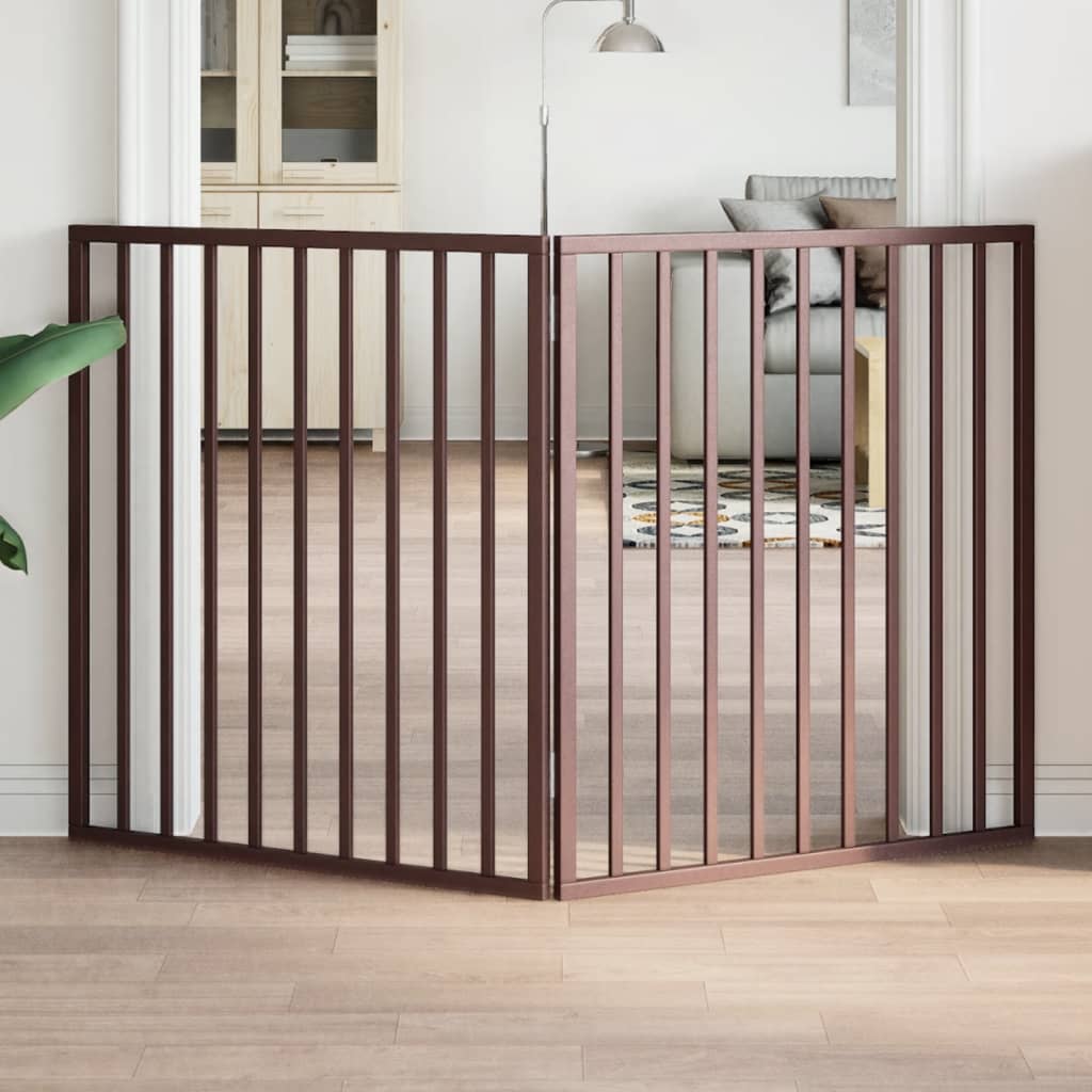 Hondenhek inklapbaar 2 panelen 160 cm populierenhout bruin is nu te koop bij PeponiXL, paradijselijk wonen!