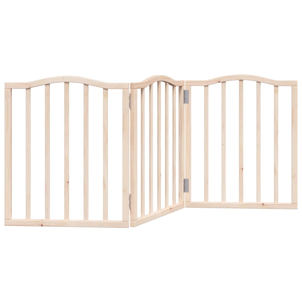 Hondenhek inklapbaar 3 panelen 150 cm populierenhout is nu te koop bij PeponiXL, paradijselijk wonen!