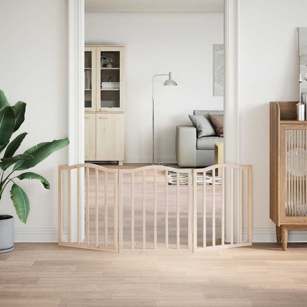 Hondenhek inklapbaar 3 panelen 150 cm populierenhout is nu te koop bij PeponiXL, paradijselijk wonen!