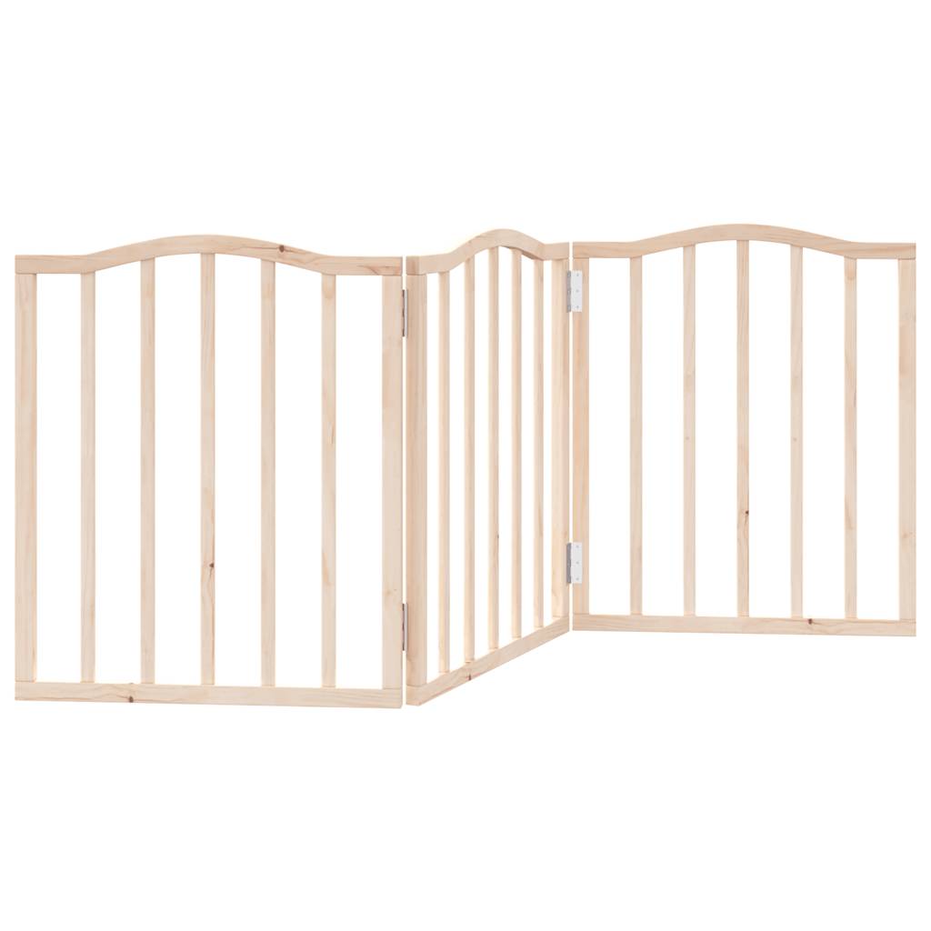 Hondenhek inklapbaar 3 panelen 150 cm populierenhout is nu te koop bij PeponiXL, paradijselijk wonen!