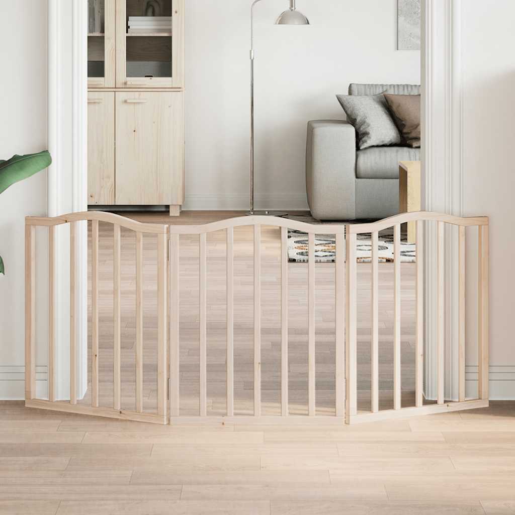 Hondenhek inklapbaar 3 panelen 150 cm populierenhout is nu te koop bij PeponiXL, paradijselijk wonen!