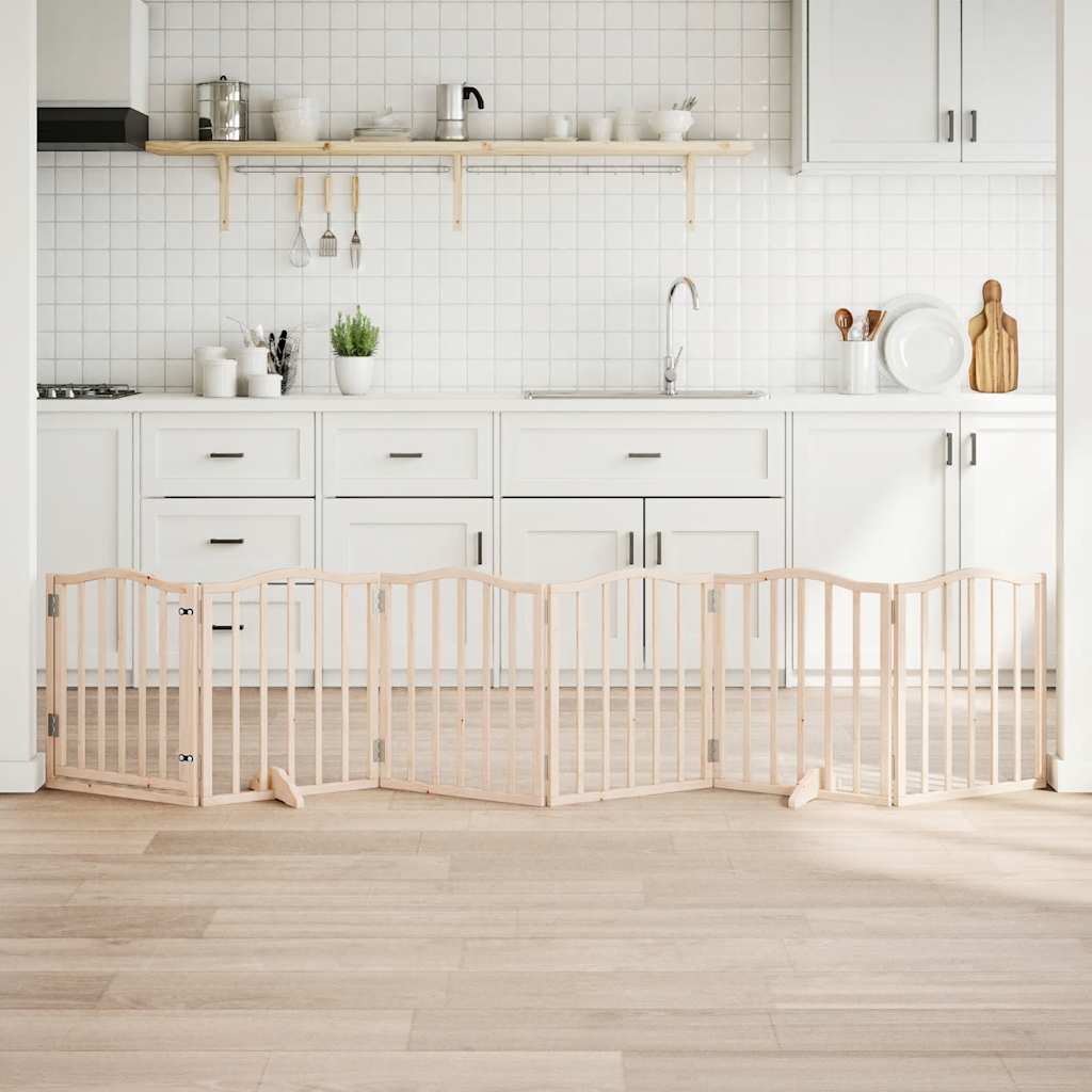 Hondenhek inklapbaar 6 panelen 300 cm populierenhout is nu te koop bij PeponiXL, paradijselijk wonen!