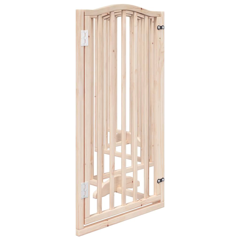 Hondenhek met deur opvouwbaar 6 panelen 300 cm populierenhout is nu te koop bij PeponiXL, paradijselijk wonen!