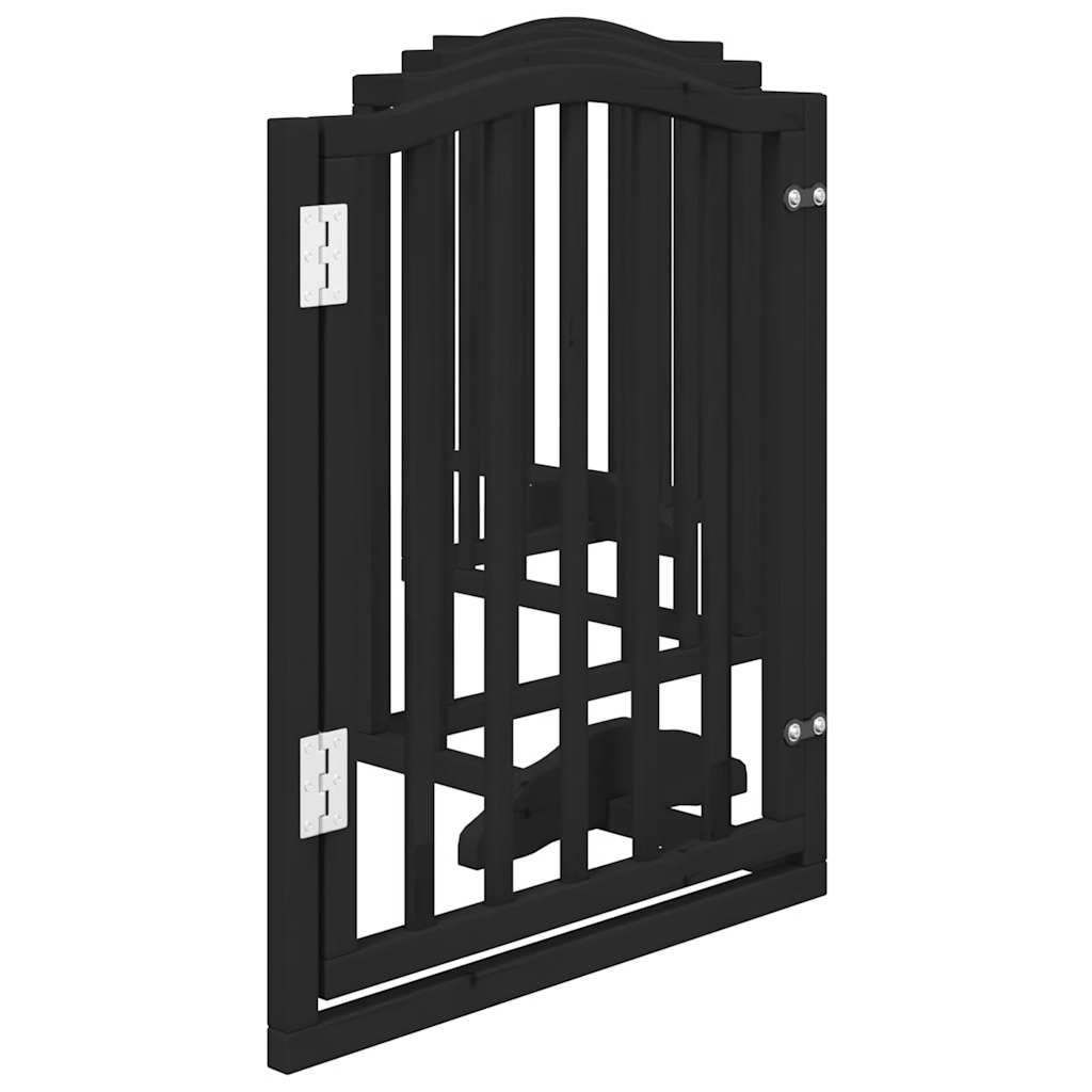 Hondenhek inklapbaar 6 panelen 300 cm populierenhout zwart is nu te koop bij PeponiXL, paradijselijk wonen!