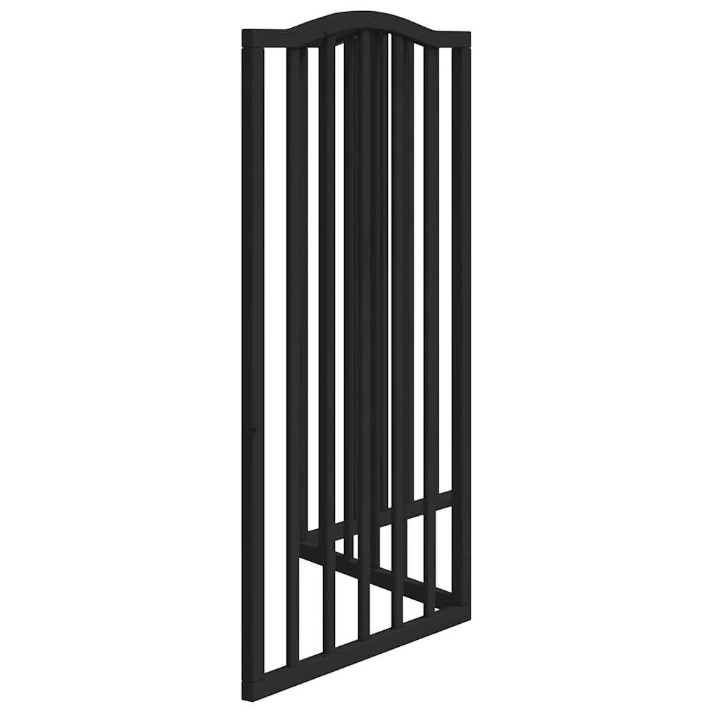 Hondenhek inklapbaar 3 panelen 150 cm populierenhout zwart is nu te koop bij PeponiXL, paradijselijk wonen!