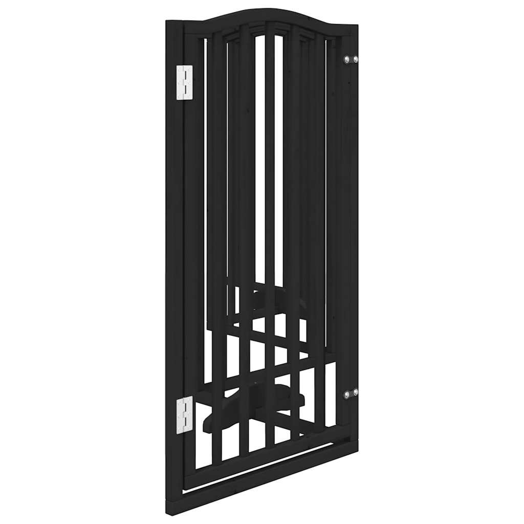 Hondenhek inklapbaar 6 panelen 300 cm populierenhout zwart is nu te koop bij PeponiXL, paradijselijk wonen!