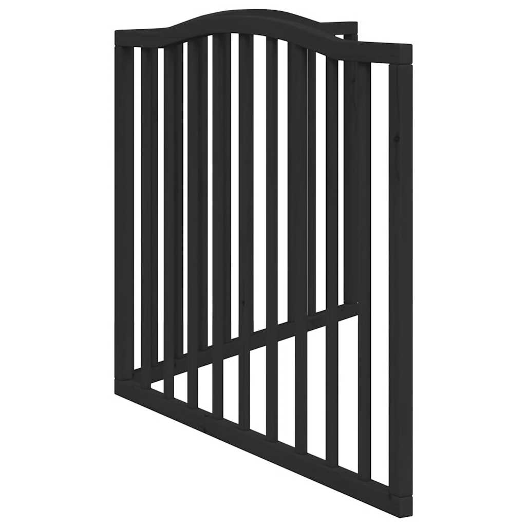 Hondenhek inklapbaar 2 panelen 160 cm populierenhout zwart is nu te koop bij PeponiXL, paradijselijk wonen!