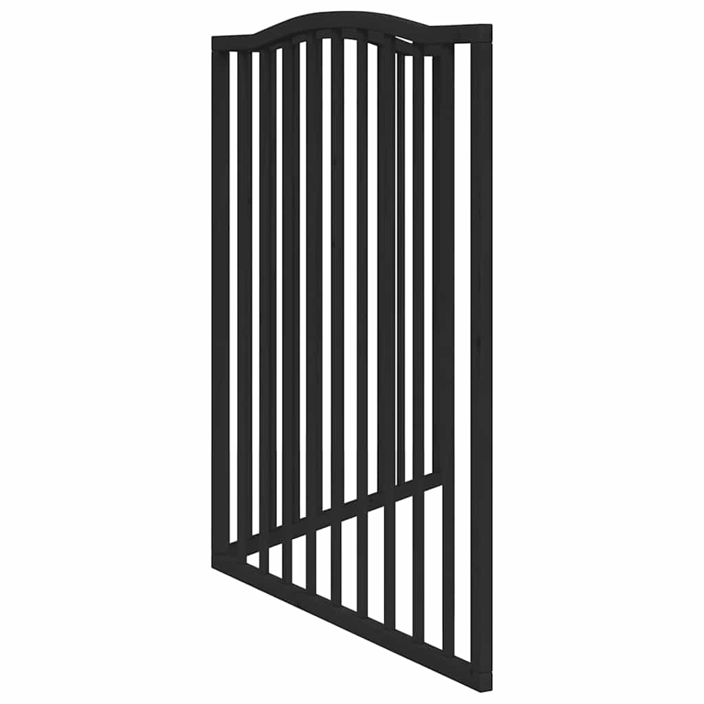 Hondenhek inklapbaar 2 panelen 160 cm populierenhout zwart is nu te koop bij PeponiXL, paradijselijk wonen!