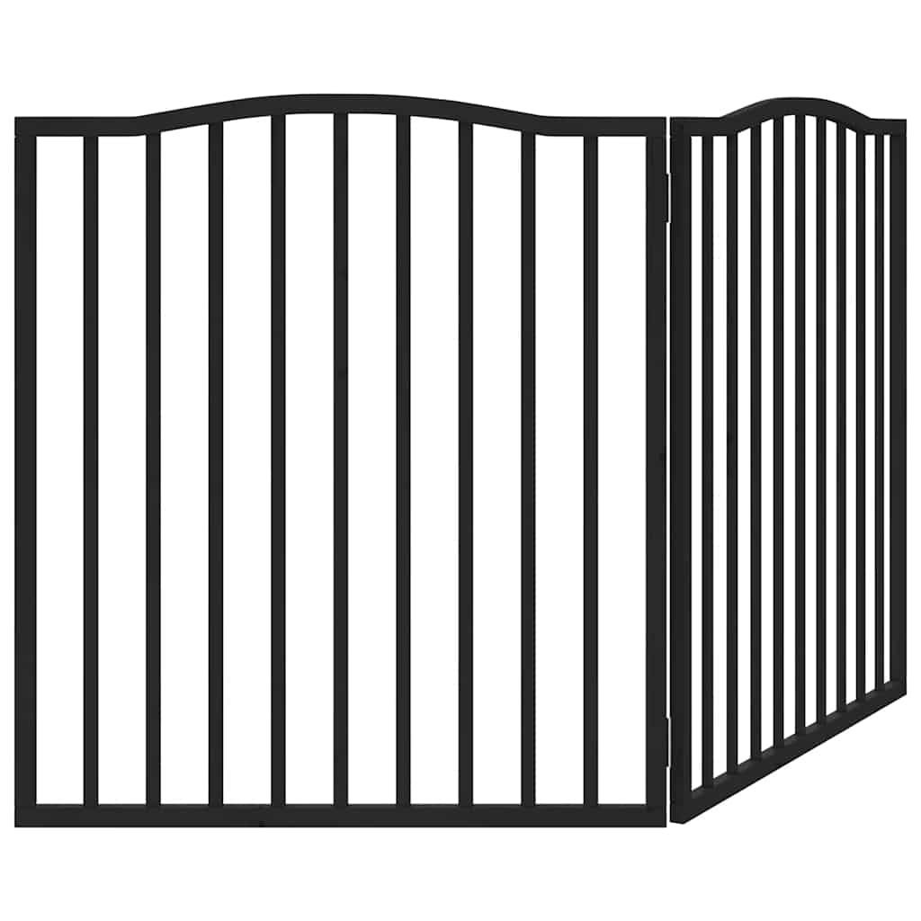 Hondenhek inklapbaar 2 panelen 160 cm populierenhout zwart is nu te koop bij PeponiXL, paradijselijk wonen!