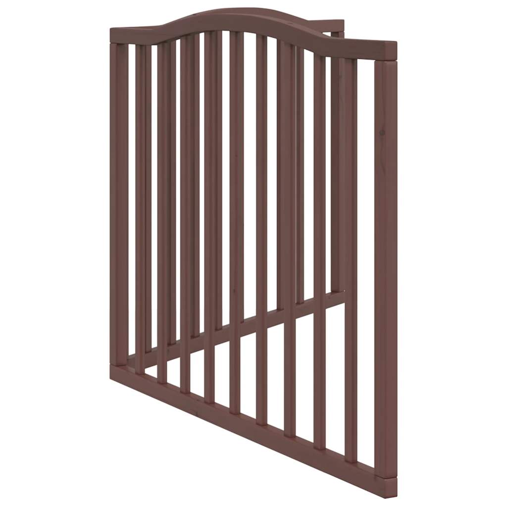 Hondenhek inklapbaar 2 panelen 160cm populierenhout bruin eiken is nu te koop bij PeponiXL, paradijselijk wonen!