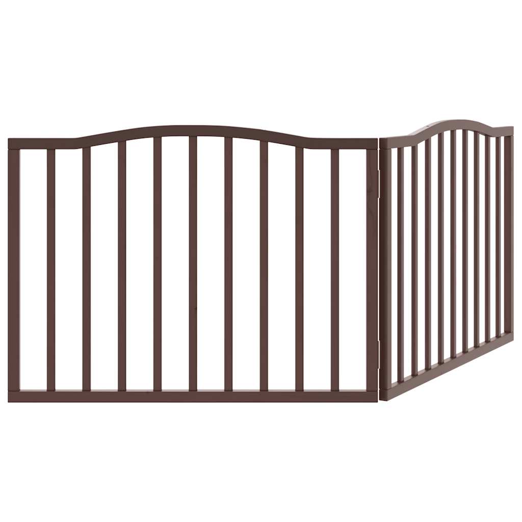 Hondenhek inklapbaar 2 panelen 160cm populierenhout bruin eiken is nu te koop bij PeponiXL, paradijselijk wonen!