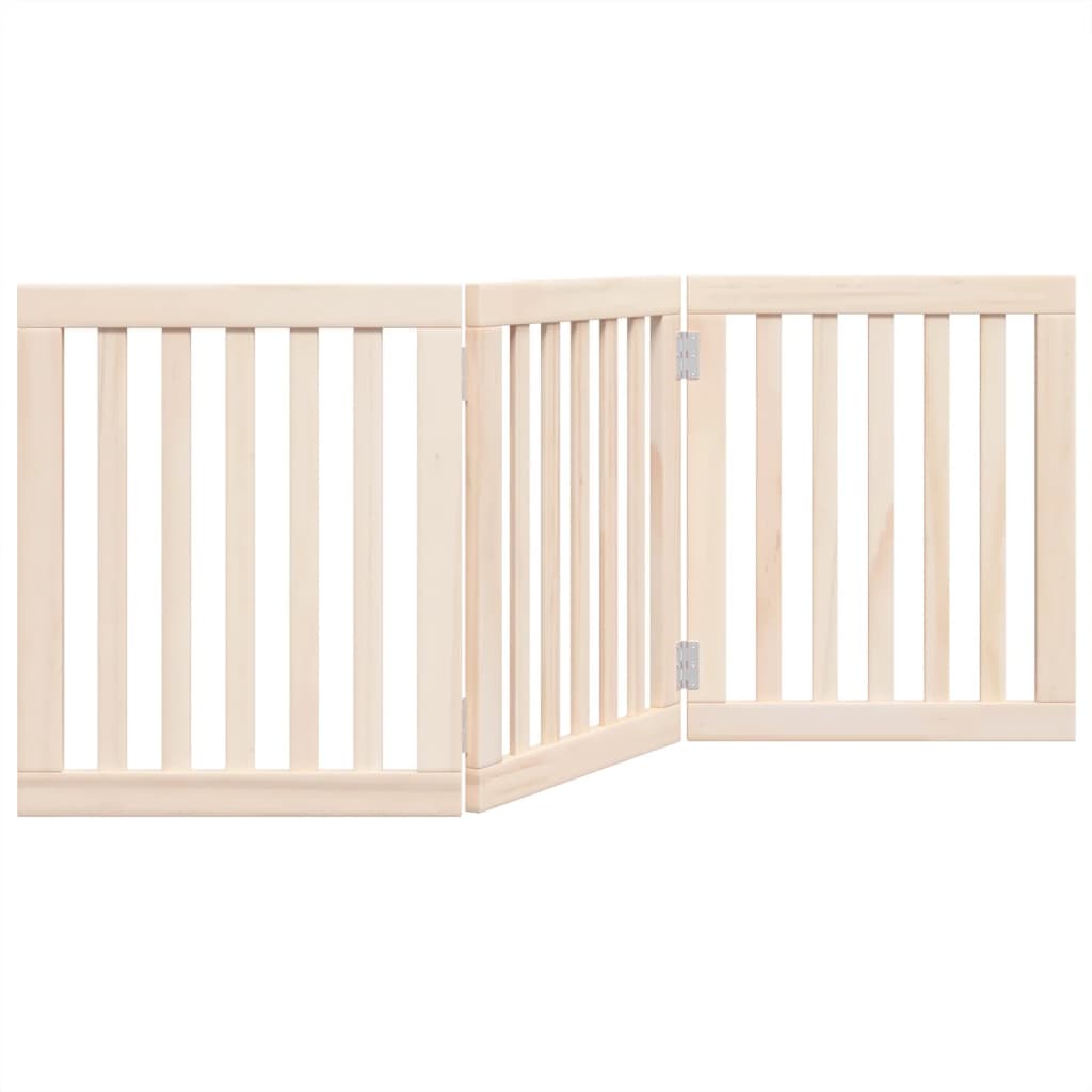 Hondenhek opvouwbaar 3 panelen 150 cm populierenhout is nu te koop bij PeponiXL, paradijselijk wonen!