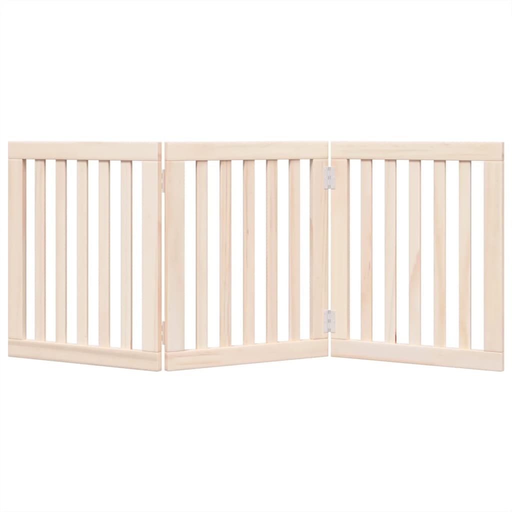 Hondenhek opvouwbaar 3 panelen 150 cm populierenhout is nu te koop bij PeponiXL, paradijselijk wonen!
