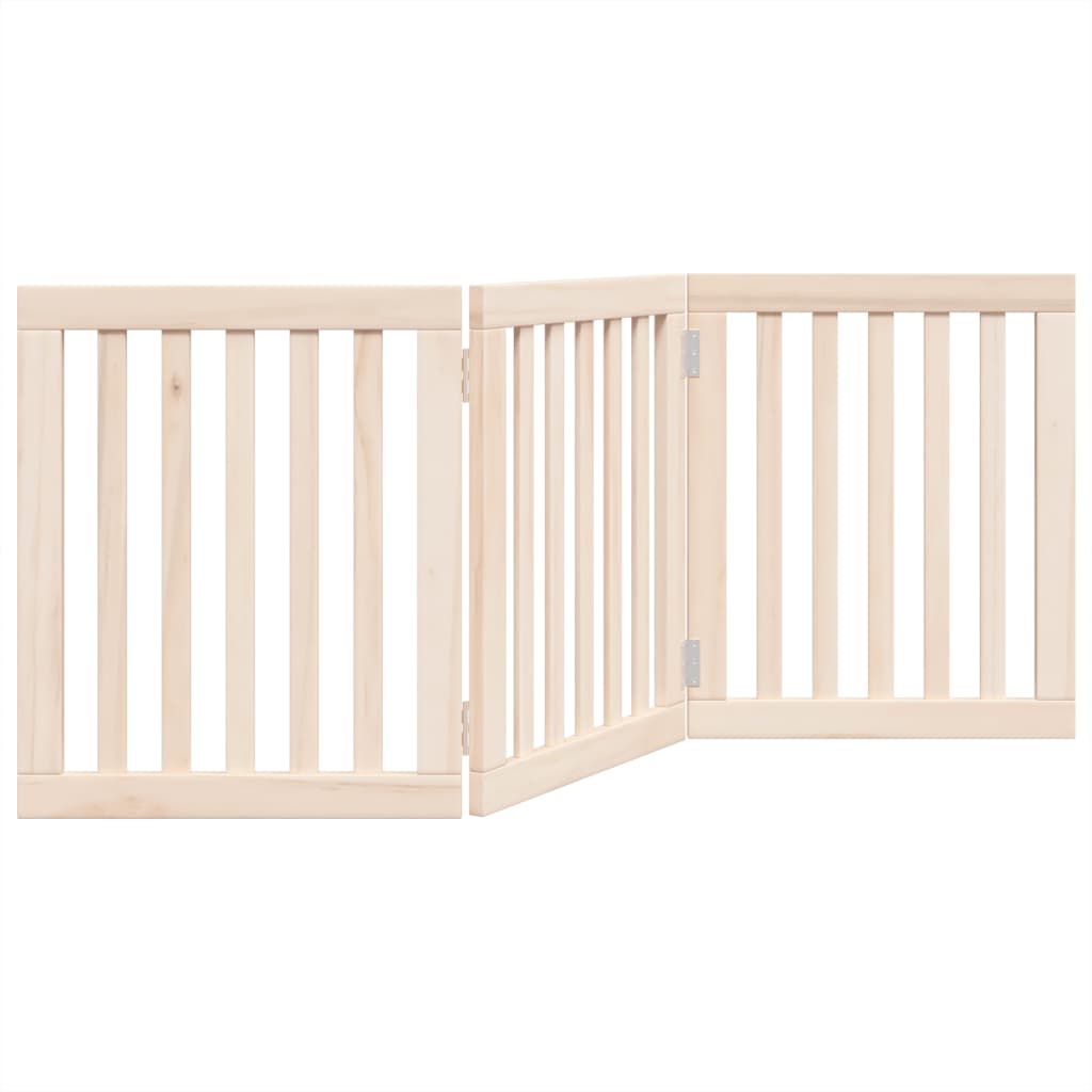 Hondenhek opvouwbaar 3 panelen 150 cm populierenhout is nu te koop bij PeponiXL, paradijselijk wonen!
