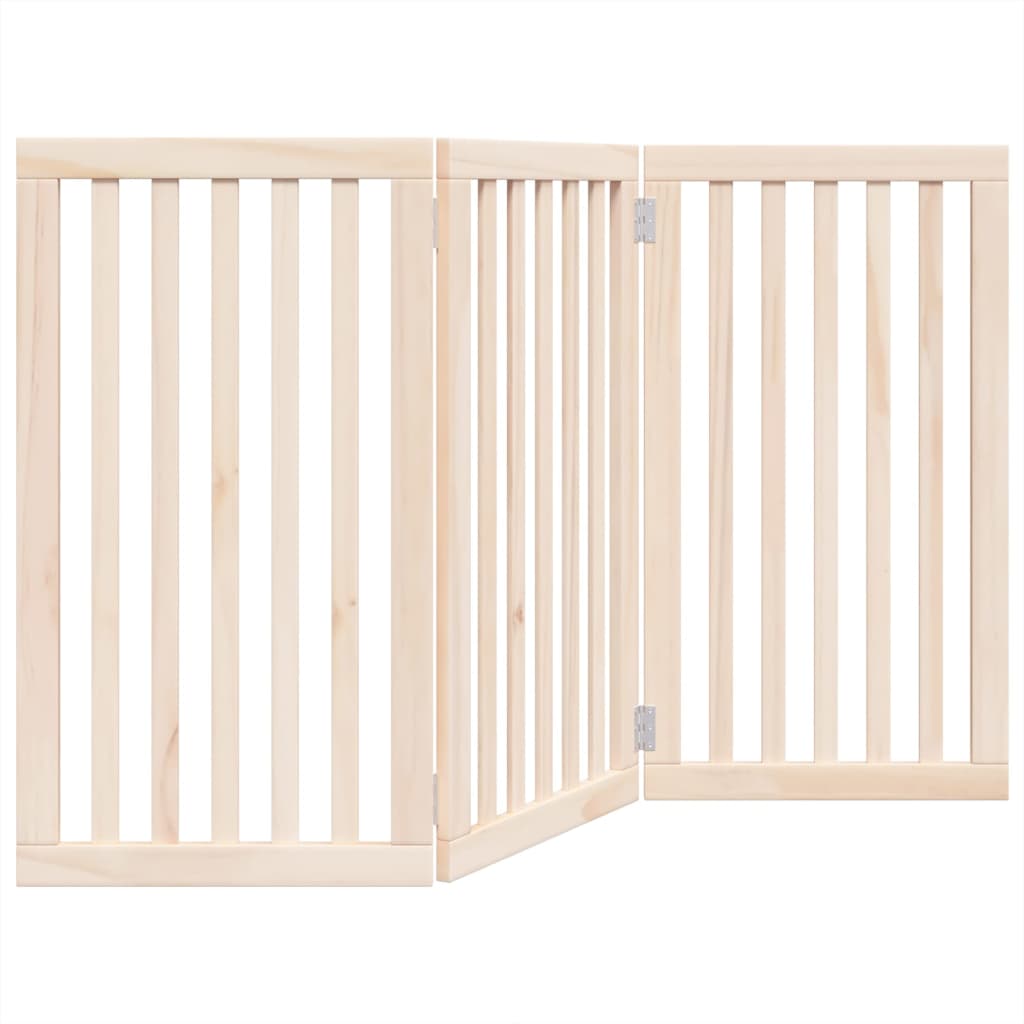 Hondenhek opvouwbaar 3 panelen 150 cm populierenhout is nu te koop bij PeponiXL, paradijselijk wonen!