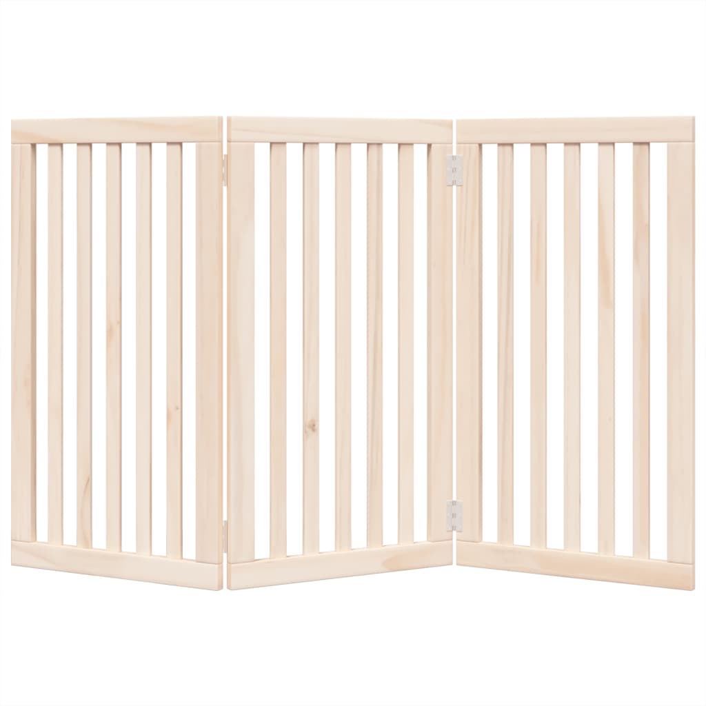 Hondenhek opvouwbaar 3 panelen 150 cm populierenhout is nu te koop bij PeponiXL, paradijselijk wonen!