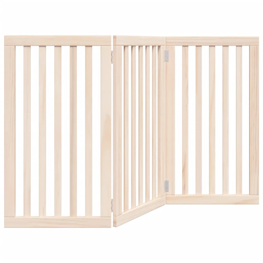 Hondenhek opvouwbaar 3 panelen 150 cm populierenhout is nu te koop bij PeponiXL, paradijselijk wonen!