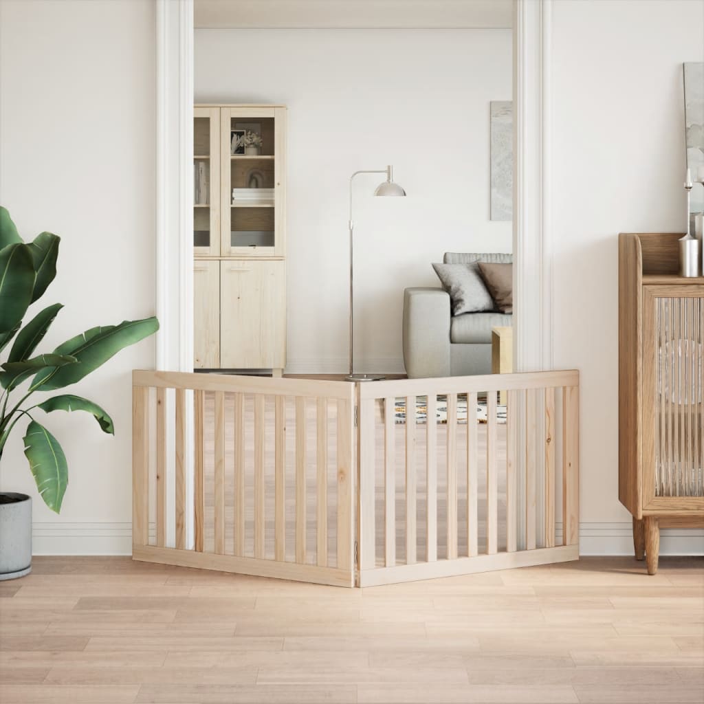 Hondenhek opvouwbaar 2 panelen 160 cm populierenhout is nu te koop bij PeponiXL, paradijselijk wonen!
