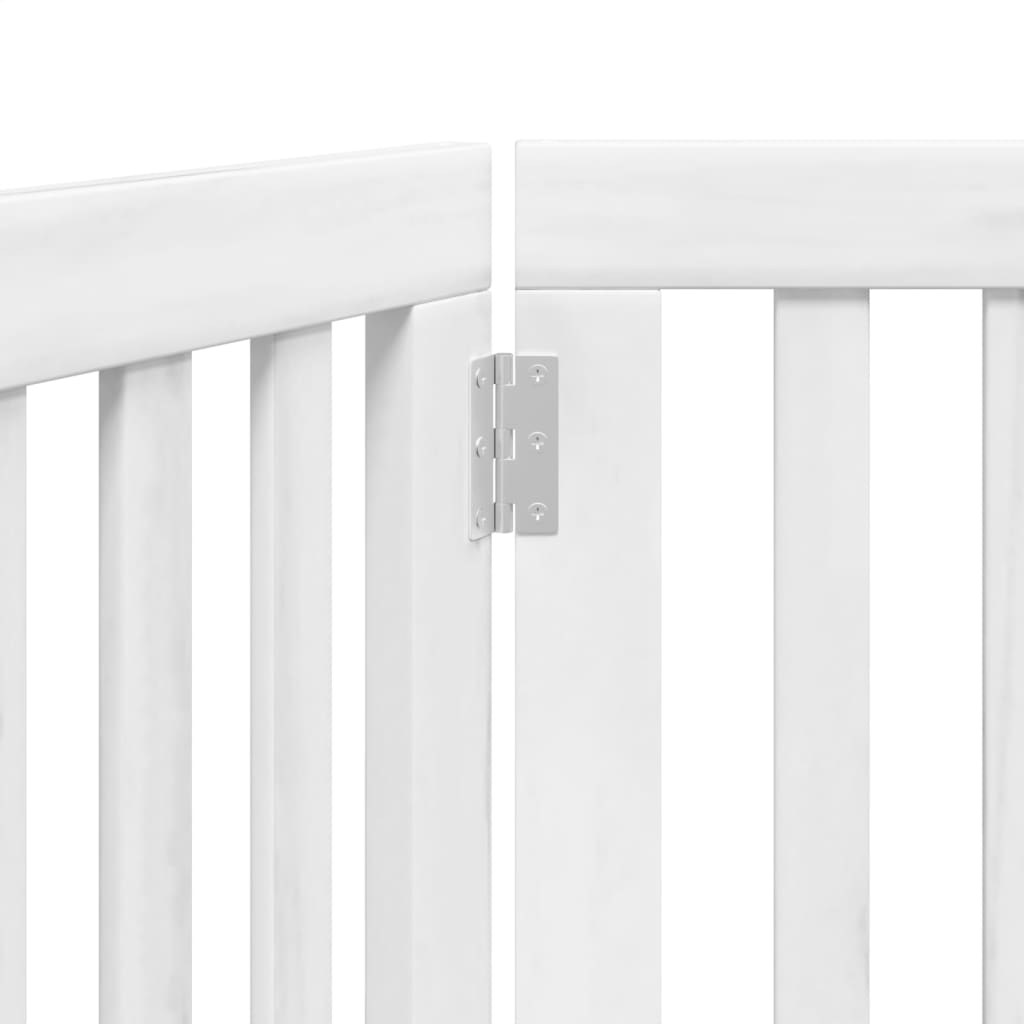 Hondenhek inklapbaar 3 panelen 150 cm populierenhout wit is nu te koop bij PeponiXL, paradijselijk wonen!