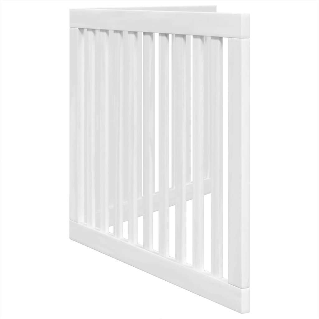 Hondenhek inklapbaar 2 panelen 160 cm populierenhout wit is nu te koop bij PeponiXL, paradijselijk wonen!