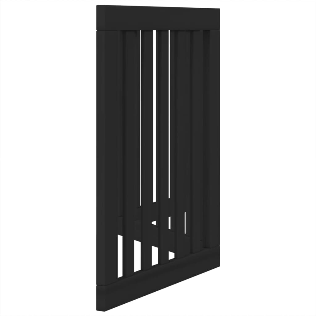 Hondenhek inklapbaar 3 panelen 150 cm populierenhout zwart is nu te koop bij PeponiXL, paradijselijk wonen!