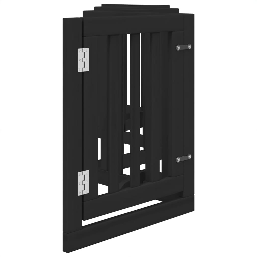 Hondenhek inklapbaar 6 panelen 300 cm populierenhout zwart is nu te koop bij PeponiXL, paradijselijk wonen!