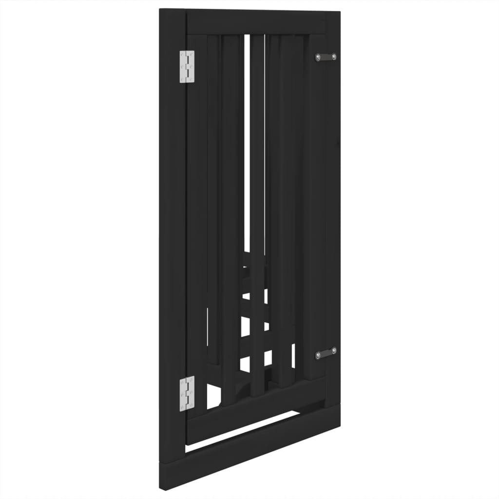 Hondenhek inklapbaar 6 panelen 300 cm populierenhout zwart is nu te koop bij PeponiXL, paradijselijk wonen!