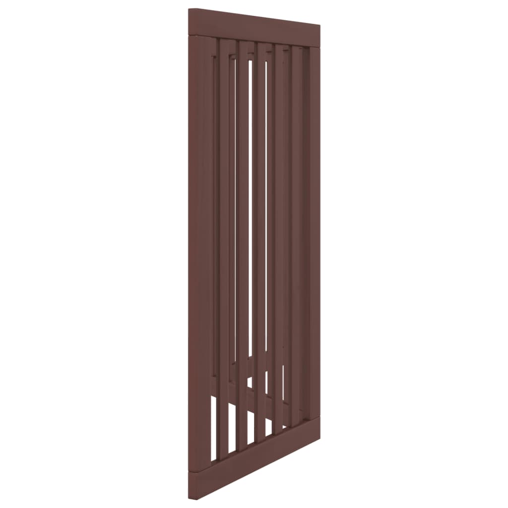 Hondenhek inklapbaar 3 panelen 150 cm populierenhout bruin is nu te koop bij PeponiXL, paradijselijk wonen!