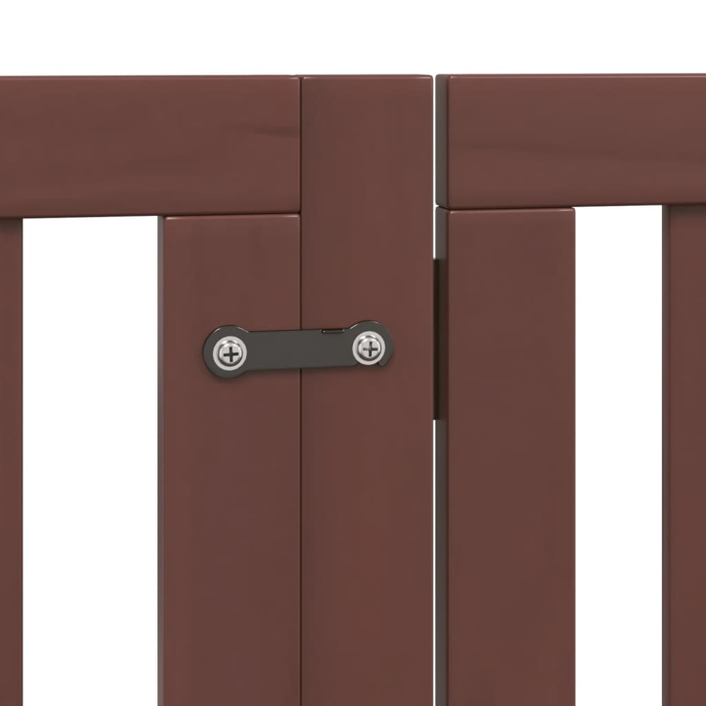 Hondenhek inklapbaar 6 panelen 300 cm populierenhout bruin is nu te koop bij PeponiXL, paradijselijk wonen!