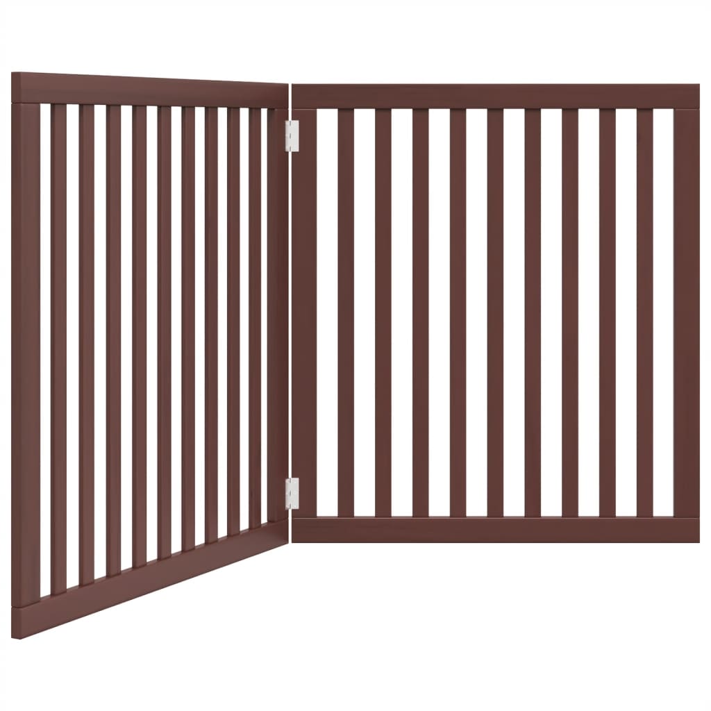 Hondenhek inklapbaar 2 panelen 160 cm populierenhout bruin is nu te koop bij PeponiXL, paradijselijk wonen!