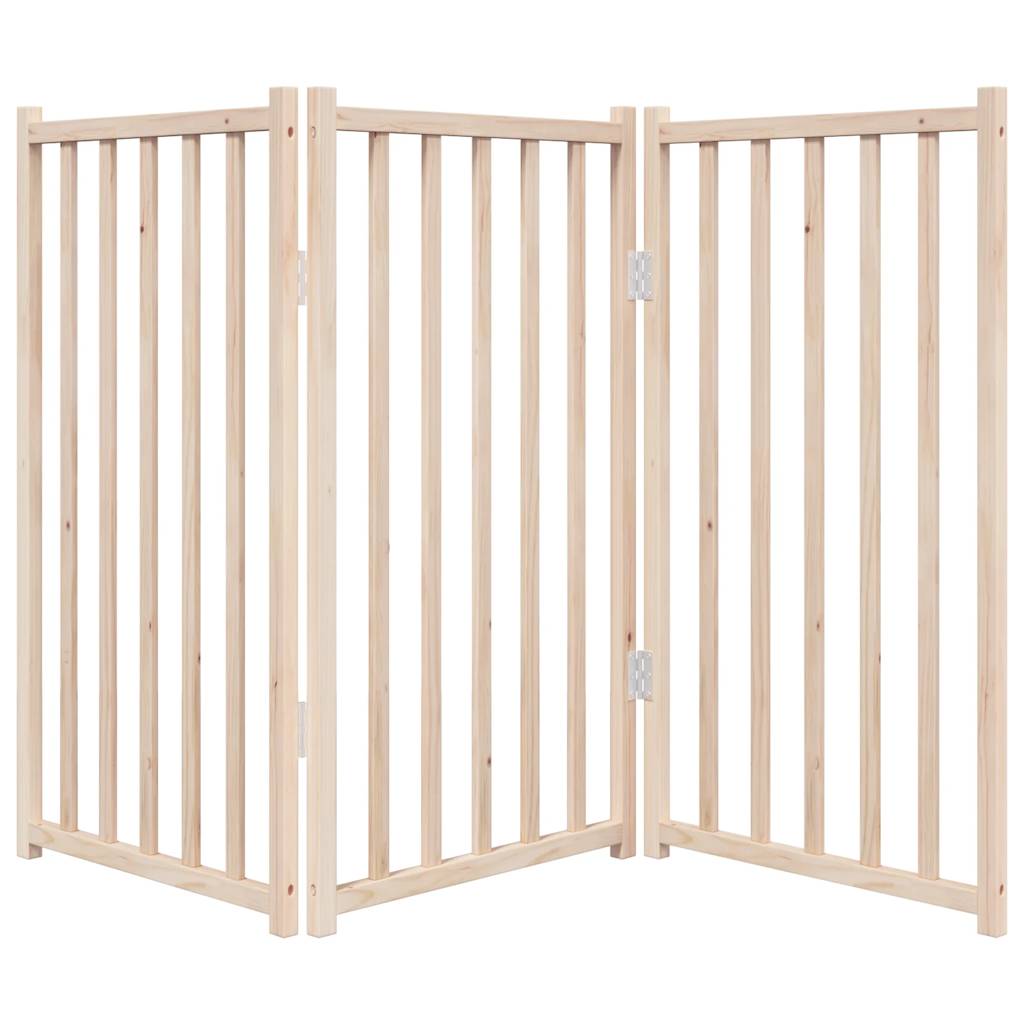 Hondenhek opvouwbaar 3 panelen 150 cm massief vurenhout is nu te koop bij PeponiXL, paradijselijk wonen!