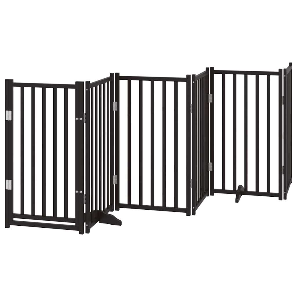 Hondenhek inklapbaar 6 panelen 300 cm massief vurenhout zwart is nu te koop bij PeponiXL, paradijselijk wonen!