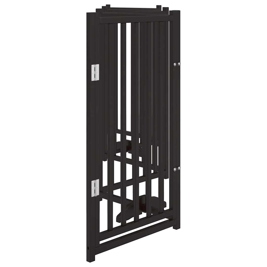 Hondenhek inklapbaar 6 panelen 300 cm massief vurenhout zwart is nu te koop bij PeponiXL, paradijselijk wonen!