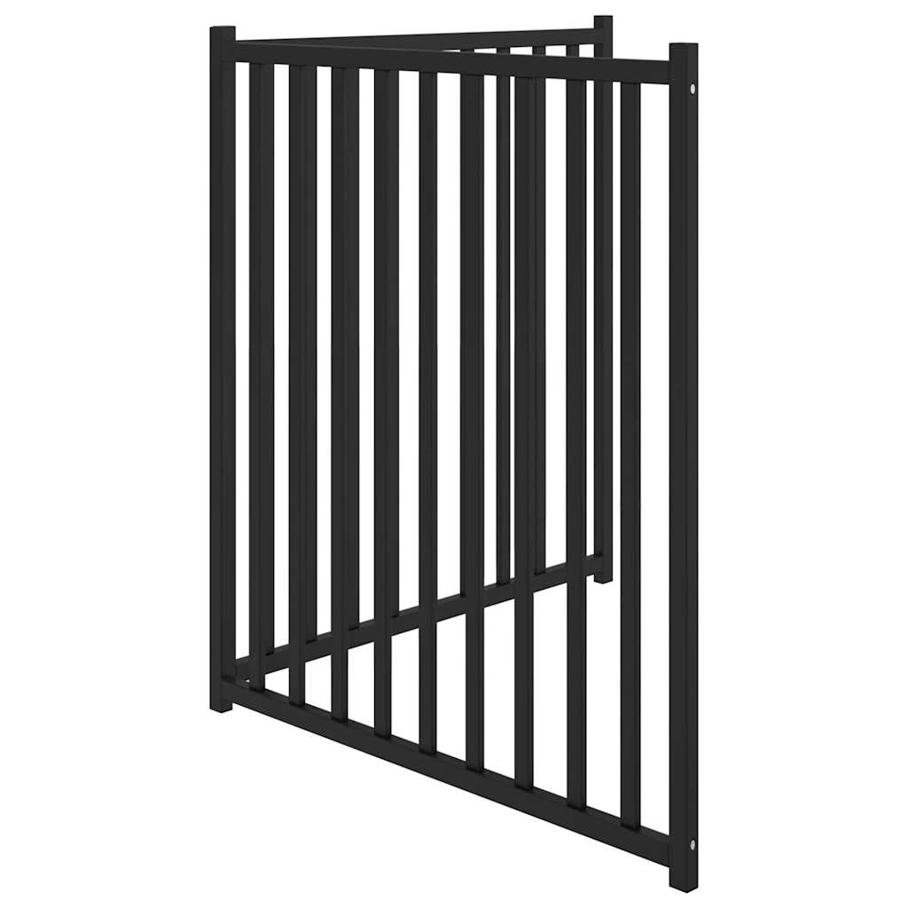 Hondenhek inklapbaar 2 panelen 160 cm massief vurenhout zwart is nu te koop bij PeponiXL, paradijselijk wonen!