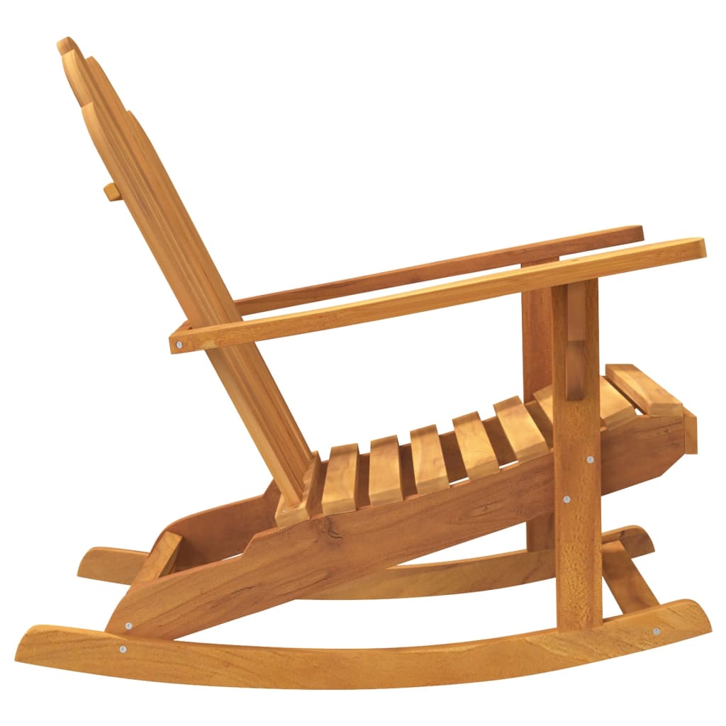 Schommelstoel Adirondack 79x100x103 cm massief teakhout is nu te koop bij PeponiXL, paradijselijk wonen!