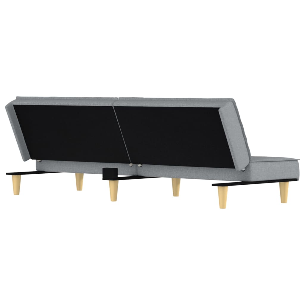 Slaapbank stof lichtgrijs is nu te koop bij PeponiXL, paradijselijk wonen!