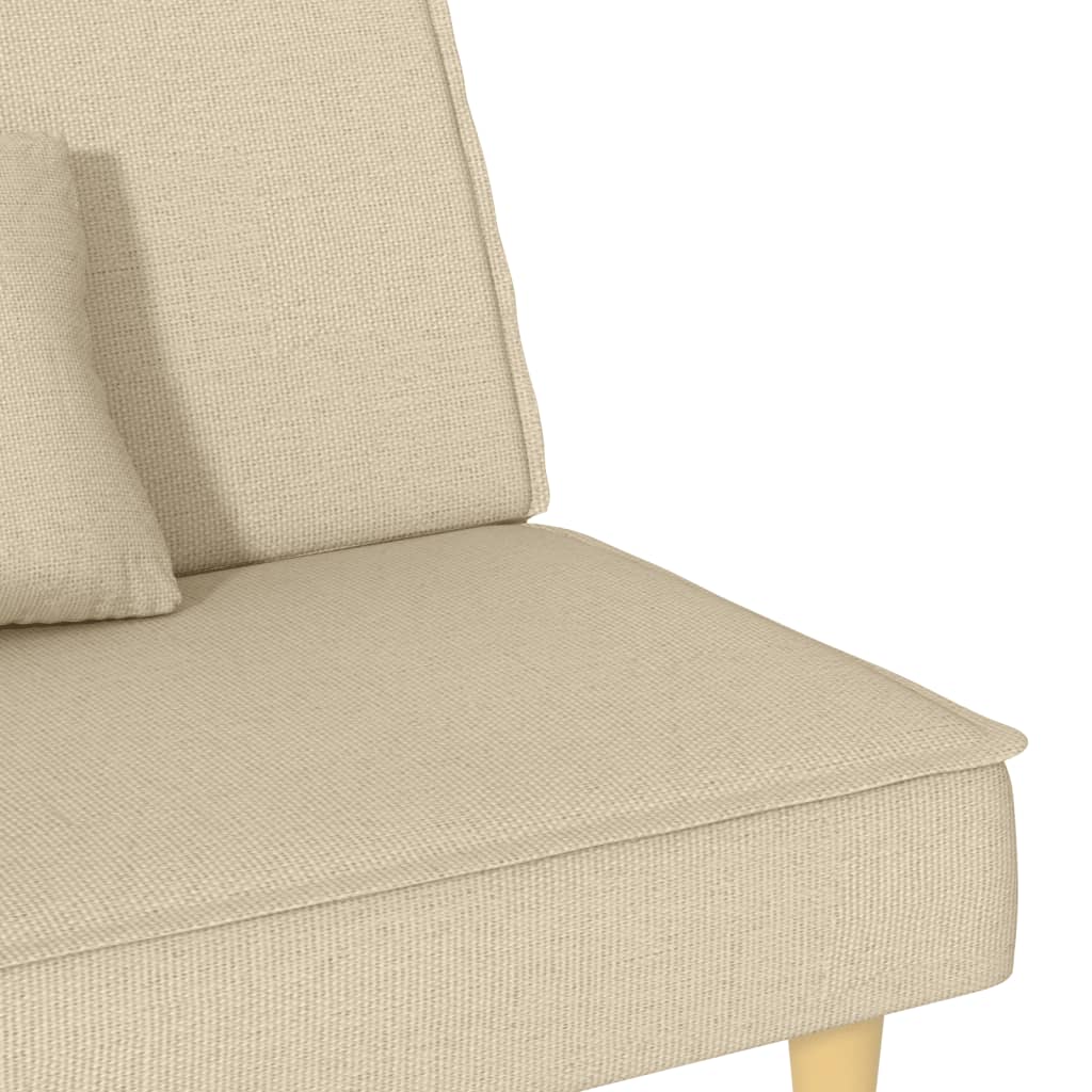 Slaapbank stof crèmekleurig is nu te koop bij PeponiXL, paradijselijk wonen!
