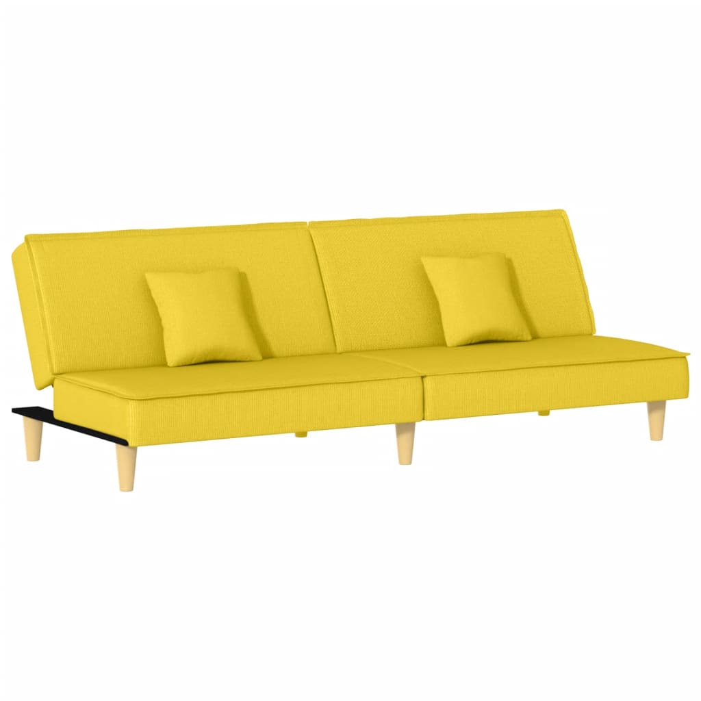 Slaapbank stof lichtgeel is nu te koop bij PeponiXL, paradijselijk wonen!