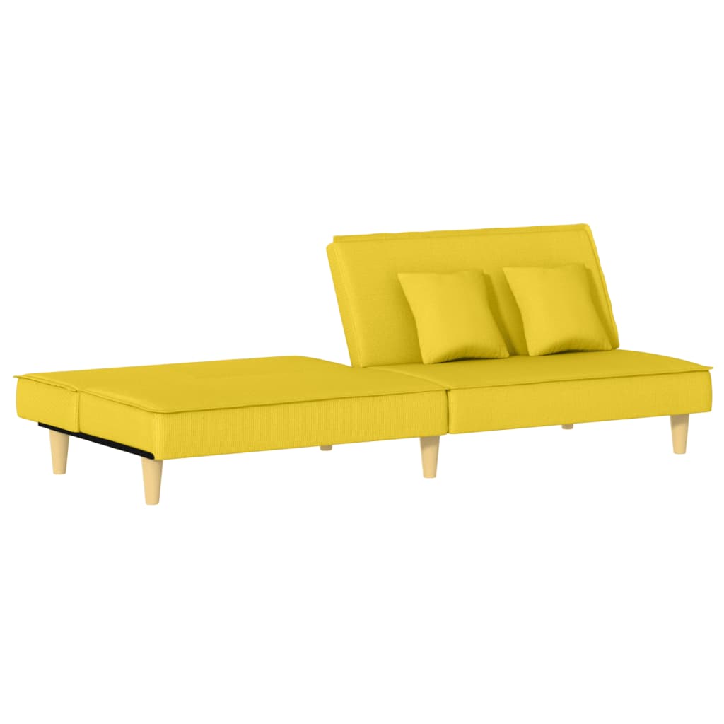 Slaapbank stof lichtgeel is nu te koop bij PeponiXL, paradijselijk wonen!