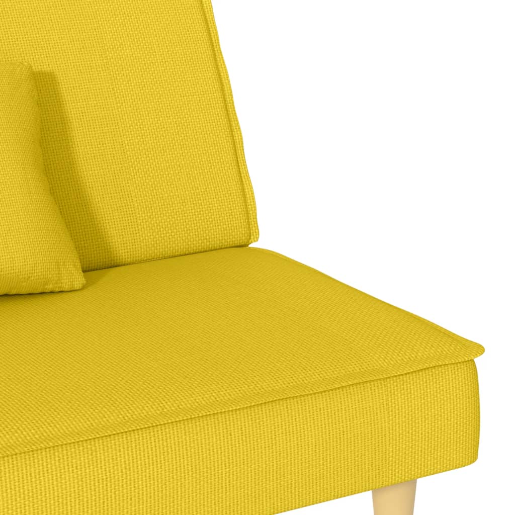 Slaapbank stof lichtgeel is nu te koop bij PeponiXL, paradijselijk wonen!