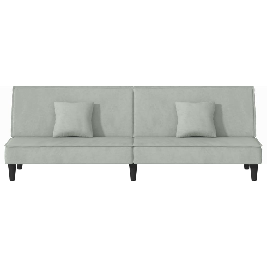 Slaapbank fluweel lichtgrijs is nu te koop bij PeponiXL, paradijselijk wonen!