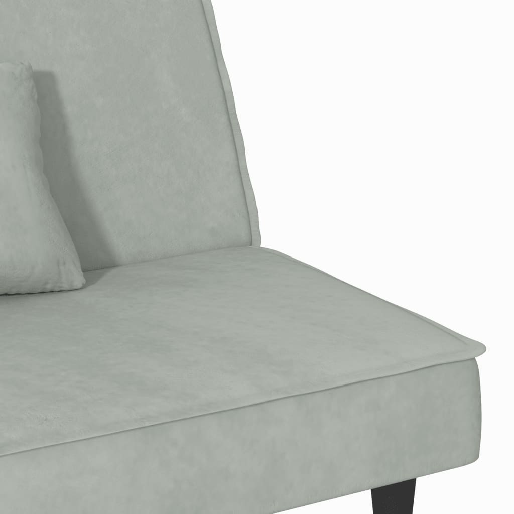 Slaapbank fluweel lichtgrijs is nu te koop bij PeponiXL, paradijselijk wonen!